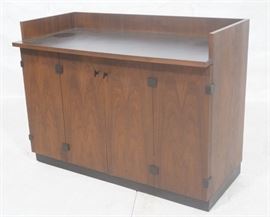 Lot 49 MILO BAUGHMAN Modernist Cabinet. Black laminate t