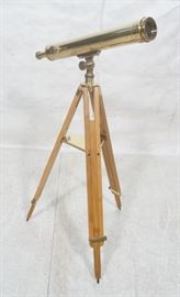 Lot 90 Brass SHELDON FAWORSKI Telescope. Craftsman made