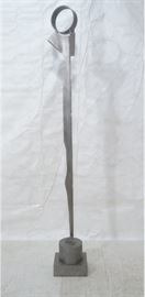 Lot 103 Very Tall MARVIN BELL Stainless Modernist Standin