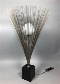 Lot 113 Bertoia style Modernist Table Sculpture Lamp. Thi