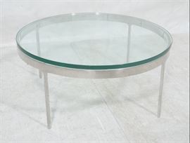 Lot 114 Nico Zographos Small Chrome  Glass Cocktail Coff