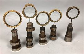 Lot 165 Set 5 Industrial Mini Magiscope Table Sculptures.
