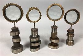 Lot 166 Set 4 Industrial Mini Magiscope Table Sculptures.