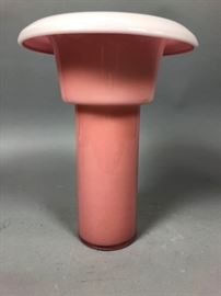 Lot 180 MEMPHIS Pink Art Glass Vase. ETTORE SOTTSASS, Sty