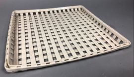 Lot 190 ENZO MARI For DENESE Woven Porcelain Tray. 1973 M