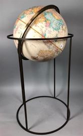 Lot 202 PAUL MCCOBB style Globe with Brass Stand.