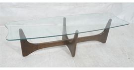 Lot 204 ADRIAN PEARSALL Modernist Glass Top Coffee Table.