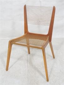 Lot 205 JACQUES GUILLON Laminated Wood String Chair. Thre