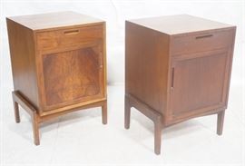 Lot 234 Pr American Modern Walnut Night Stands. Raised on