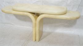 Lot 254 KARL SPRINGER style Lacquered Hall Console Table.