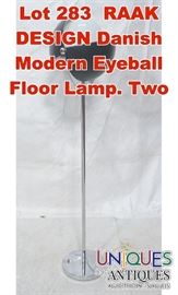 Lot 283 RAAK DESIGN Danish Modern Eyeball Floor Lamp. Two
