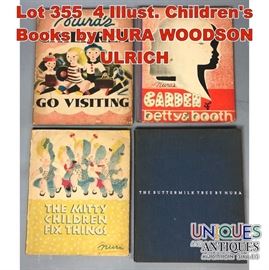 Lot 355 4 Illust. Childrens Books by NURA WOODSON ULRICH