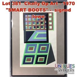 Lot 381 Chally Op Art  1970 