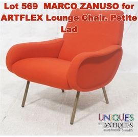 Lot 569 MARCO ZANUSO for ARTFLEX Lounge Chair. Petite Lad
