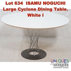 Lot 634 ISAMU NOGUCHI Large Cyclone Dining Table. White l
