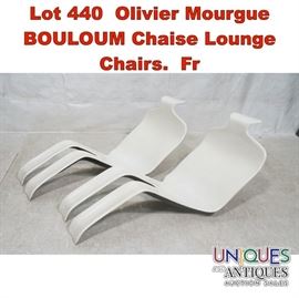 Lot 440 Olivier Mourgue BOULOUM Chaise Lounge Chairs. Fr