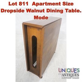 Lot 811 Apartment Size Dropside Walnut Dining Table. Mode