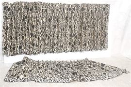 Lot 438 4 Panel Alexander Girard Curtains. Graphic Black 