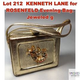 Lot 212 KENNETH LANE for ROSENFELD Evening Bag. Jeweled g