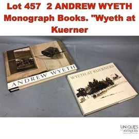 Lot 457 2 ANDREW WYETH Monograph Books