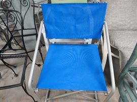 Brown Jordan Nomad folding chairs (4) Brand new