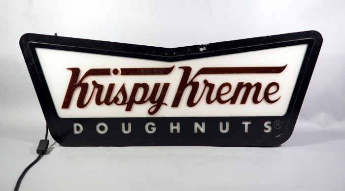 Krispy Kreme Doughnuts Brite Sign Products No. GT 226572 Illuminated Advertising Sign, 35.5"W x 14"H