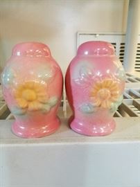 Hull pottery salt and pepper shakers