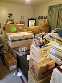 Early pictures of the massive amount of unpacking