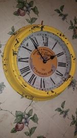 Old Town yellow clock in the kitchen