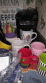 Designer coffee cups and coffee Keurig and more