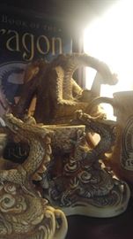 Medieval collectibles fantasy Renaissance dragon collection bronze statues star wars