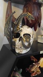 Untimely end skull sculpture