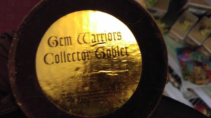 Solid pewter gem Warriors collectible goblet Warrior fantasy