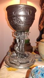 Solid pewter gem Warriors collectible goblet Warrior fantasy