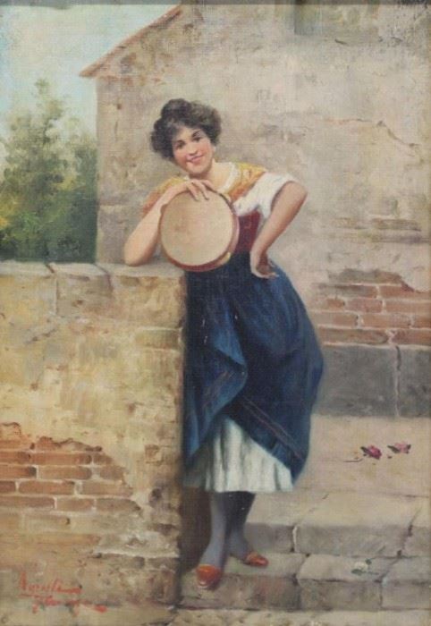 AGRESTI Rodolfo Oil on Canvas Woman