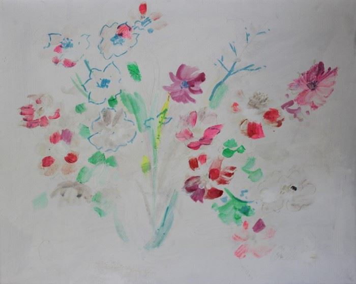 COBELLE Charles Oil on Canvas Flower