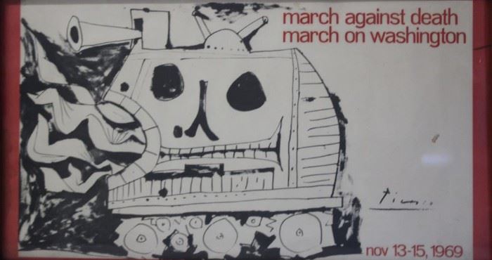 PICASSO Pablo Poster March Against Death