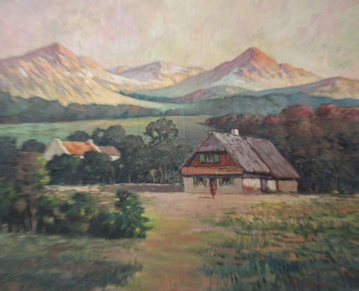 REX A Oil on Canvas Landscape 