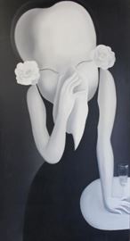 TONG Zhengang Oil on Canvas Abstract Woman