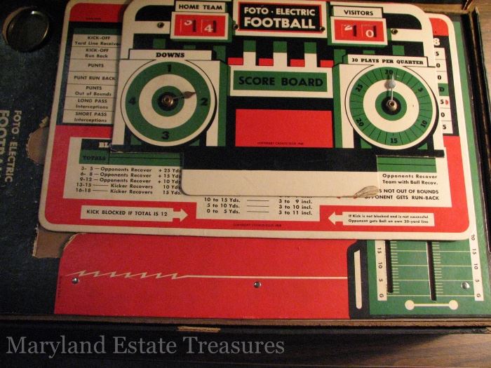 Foto-Electric Football from 1941 -- COMPLETE and WORKING! 