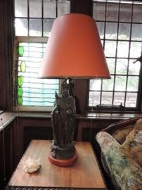King and Queen Statue Lamps - SOLD AS A PAIR