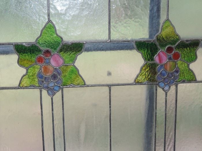 detail of leaded glass 
