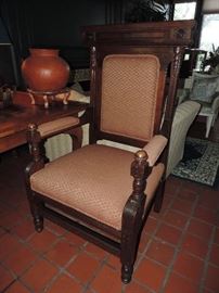 detail of Eastlake chair 