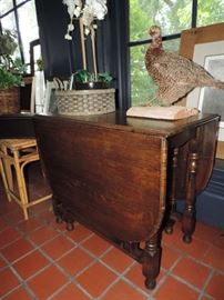 antique drop leaf gateleg table 