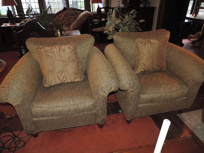 Club Chairs - upholstery in is GREAT condition 