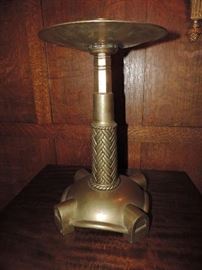 Shown - one of the pair of LARGE BRASS candlesticks- these are OLD - early 20th C. 