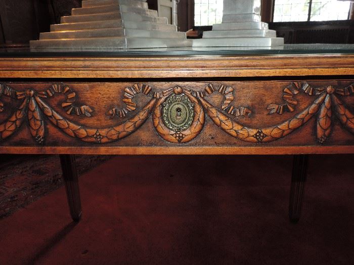 detail of 19thC. Adams Style Desk 