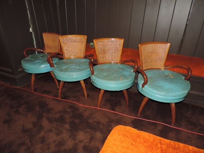 ...condition of the seats might not be great but the shape of these chairs are GROOVY ! 
