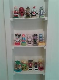 Big collection of solar power car dashboard dancing figurines