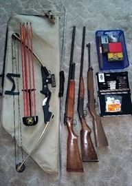Darton SL50 bow, recurve bow, JC Higgins 583.10, Newport 16ga, Crossman, Hoppe's